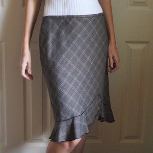 White House Black Market Plaid Tulip Skirt | WHBM